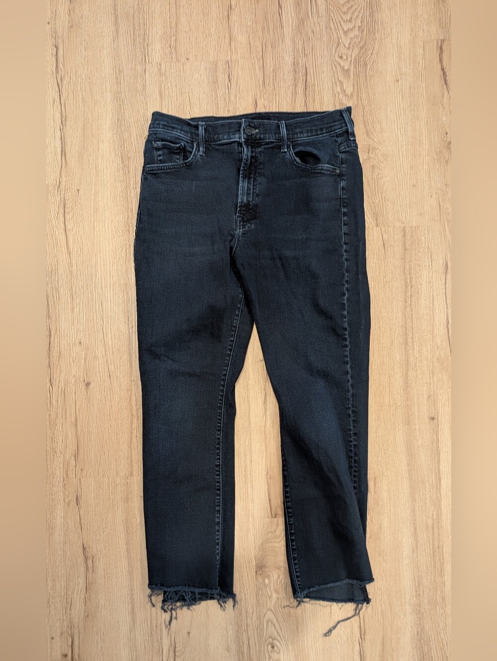 MOTHER | The Insider Crop Step Fray | Night in Venice (Dark Blue/Black) | 33